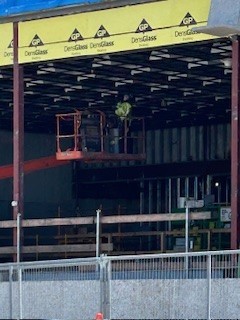 Install lights over atrium